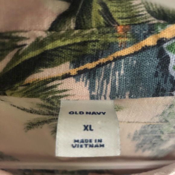 Old Navy Tropical Print Collared Dress - Picture 3 of 3